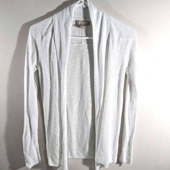 Banana Republic Sweaters - Banana Republic Open Front Ribbed Sweater Cardigan White Small